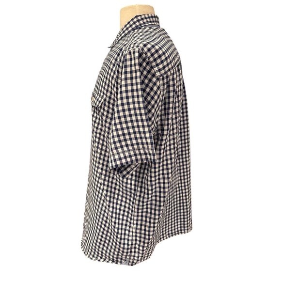 Tommy Bahama Mens Blue & White Gingham Button-Up Short Sleeve Shirt Size M - Picture 2 of 9